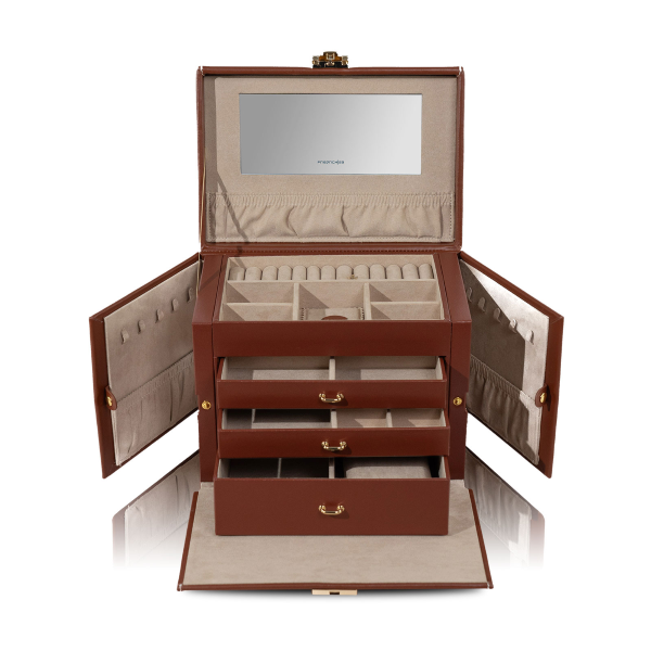 Кутия за бижута Friedrich23 Jewelry Case Cordoba Xl - Brown