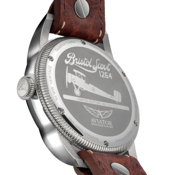Часовник AVIATOR BRISTOL SCOUT 46 MM