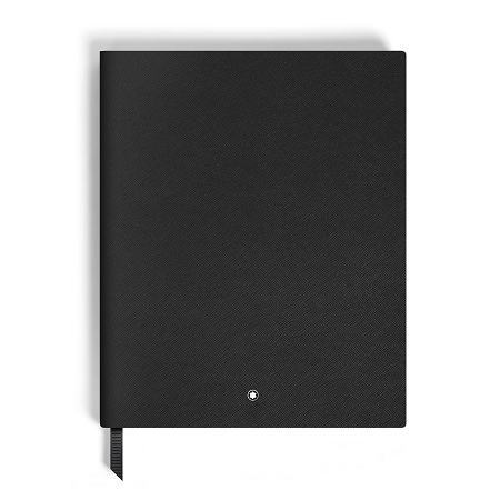 Тефтер Montblanc Large Notebook Black, Blanc Pages