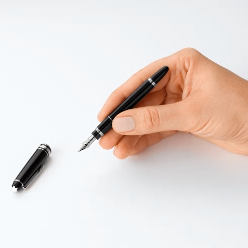 Montblanc Meisterstück Platinum Line Hommage à W.A. Mozart (Small Size) 107706 е елегантна компактна писалка, вдъхновена от гения на Волфганг Амадеус Моцарт. Изработена от черна благородна смола с платинено покрити детайли, тя съчетава класическия дизайн на колекцията Meisterstück с удобен малък размер. Ръчно изработеното 14K (Au 585) златно перо с родиево покритие, размер M, осигурява плавно и прецизно писане, а системата с оригинални мастилени патрони Montblanc гарантира удобство при ежедневна употреба. Моделът 107706 е идеален избор за ценители на изисканите пишещи инструменти, които търсят компактност, елегантност и легендарното качество на Montblanc.