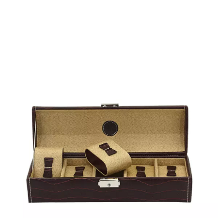 Кутия за часовници Friedrich23 Watch Case Le Croc 5 - Bown / Croc look