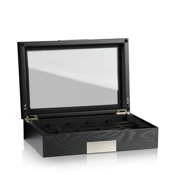 Кутия за часовници Heisse & Sohne Watch Box Monteray 10 Ash - Black Satin