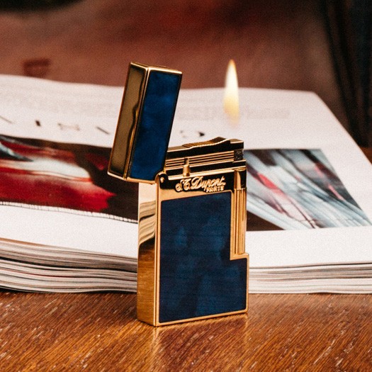 Запалка S.T.Dupont LIGNE 2 ATELIER BLUE&GOLD