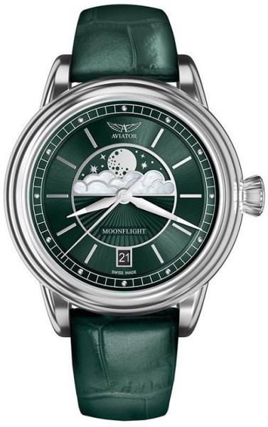 Часовник AVIATOR DOUGLAS MOONFLIGHT 36MM