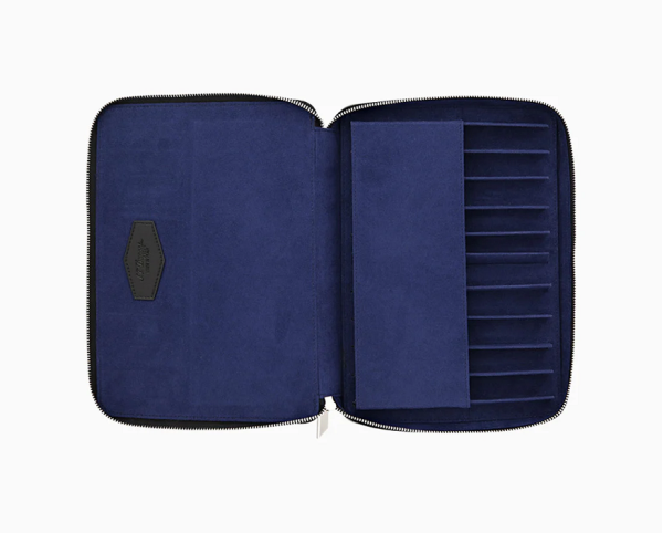 Калъф за 10 пишещи S.T.Dupont LINE D BLACK LEATHER CASE FOR 10 PENS