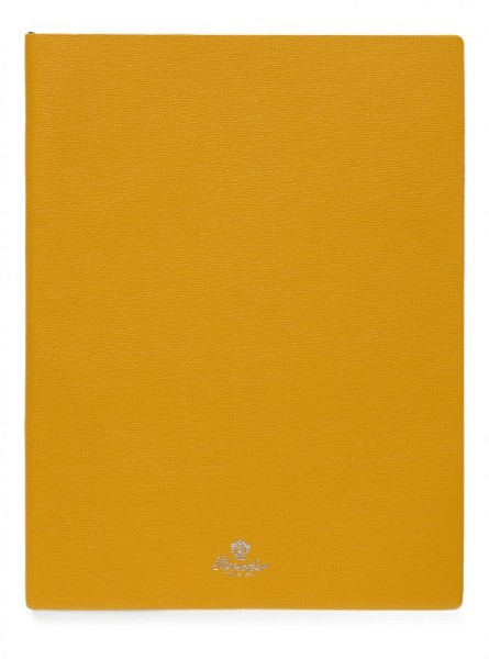 Тефтер Pineider Milano Notebook Leather Large Yellow
