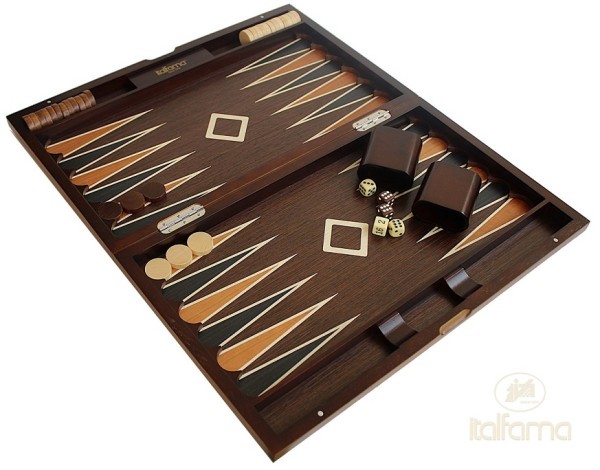 Italfama Табла FOLDING WOODEN BACKGAMMON SET