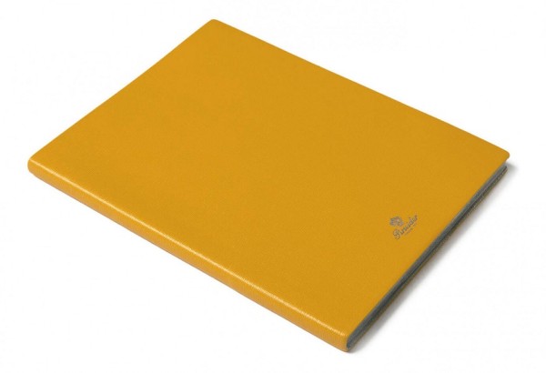 Тефтер Pineider Milano Notebook Leather Large Yellow