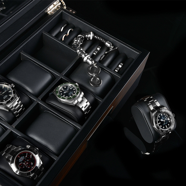 Кутия за часовници Heisse & Sohne Watch Box Monteray 8+ Ash - Walnut Satin
