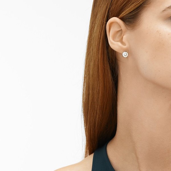 Дамски обеци Skagen Agnethe Silver-Tone Stud