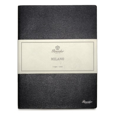 Тефтер Pineider Milano Notebook Leather Large Black