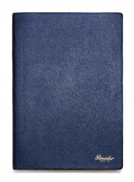 Тефтер Pineider Milano Notebook Leather Small Electric Blue