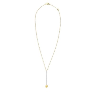 Nanis Колие - "Élite" gold and diamonds bar elegant pendant