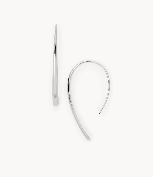 Дамски обеци Fossil Iconic Bevel Hoop