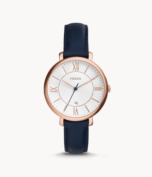 Fossil Jacqueline Navy Leather 