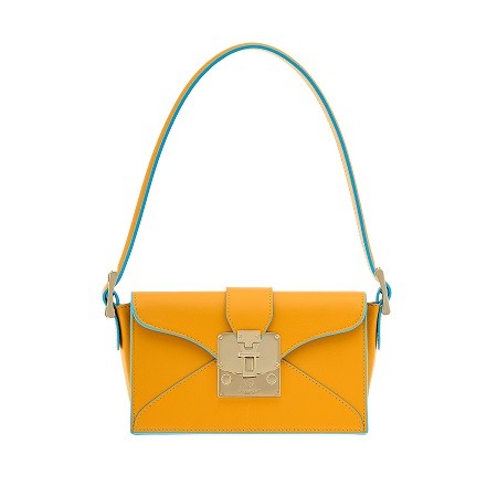 Чанта Pineider Envelope Bag in Smooth Leather Marbella