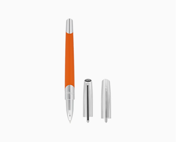 Ролер S.T.Dupont DEFI MILLENIUM / SILVER AND MATT ORANGE