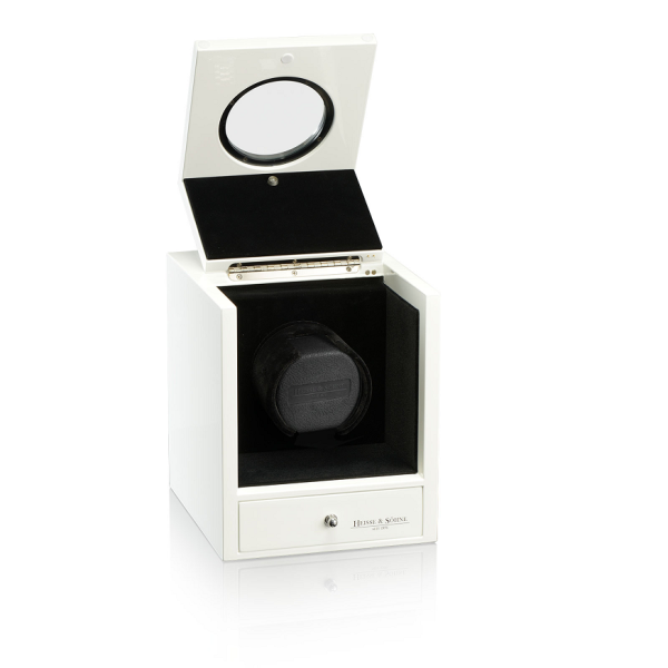 Кутия за навиване на часовници Heisse & Söhne Watch Winder Glamour - White
