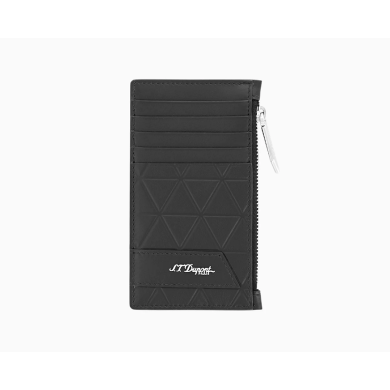 Калъф за документи S.T.Dupont FIREHEAD BLACK CARD HOLDER WITH COIN POCKET