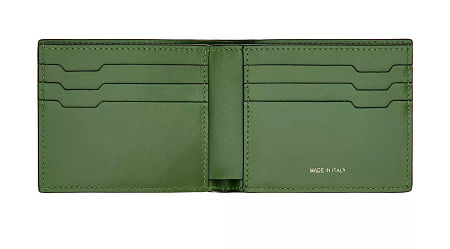 Портфейл Pineider 360 BI-FOLD WALLET 6 CC FOREST GREEN