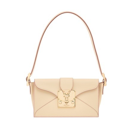 Чанта Pineider Envelope Bag in Smooth Leather Sand