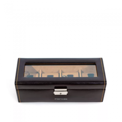 Кутия за часовници Friedrich23 Watch Case Bond for 4 Watches with Window - Brown