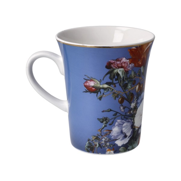 Goebel “Summer Flowers” Jan Davidsz de Heem 67-061-59-1 е изискана Artist Mug чаша от Fine Bone China с вместимост 400 мл, декорирана с пищен бароков флорален мотив и истинско злато. Част от колекция Artis Orbis, тя съчетава функционалност, великолепни цветове и непреходната красота на класическото европейско изкуство.