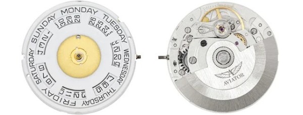 Часовник AVIATOR DOUGLAS DAY-DATE 45MM