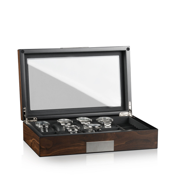 Кутия за часовници Heisse & Sohne Watch Box Monteray 8+ Ash - Walnut Satin