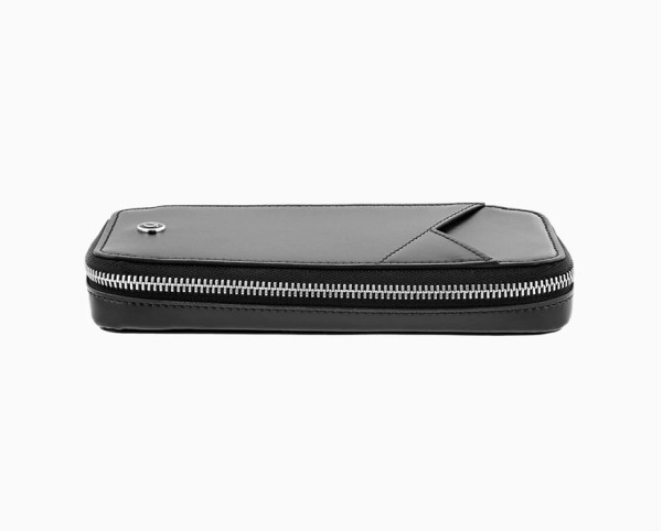Калъф за 3 пишещи S.T.Dupont LINE D BLACK LEATHER CASE FOR 3 PENS