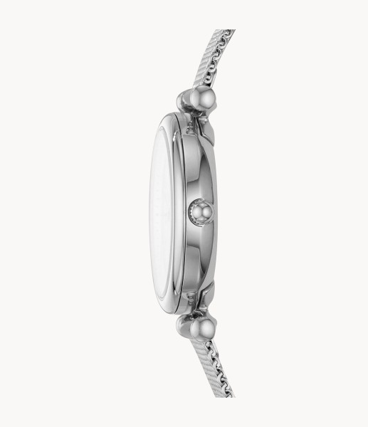 Fossil Carlie Three-Hand Stainless Steel