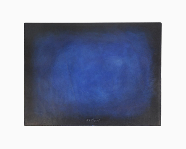 Подложка за бюро S.T.Dupont ATELIER BLUE LEATHER DESK PAD
