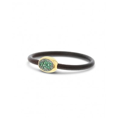 Nanis Гривна - "Duo" Tzavorite and Green Sapphire