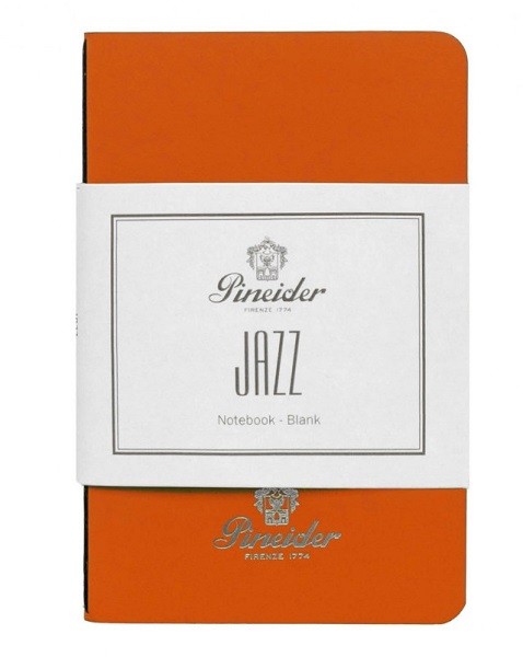 Тефтер Pineider Jazz Notebook Leather Cover Small Orange