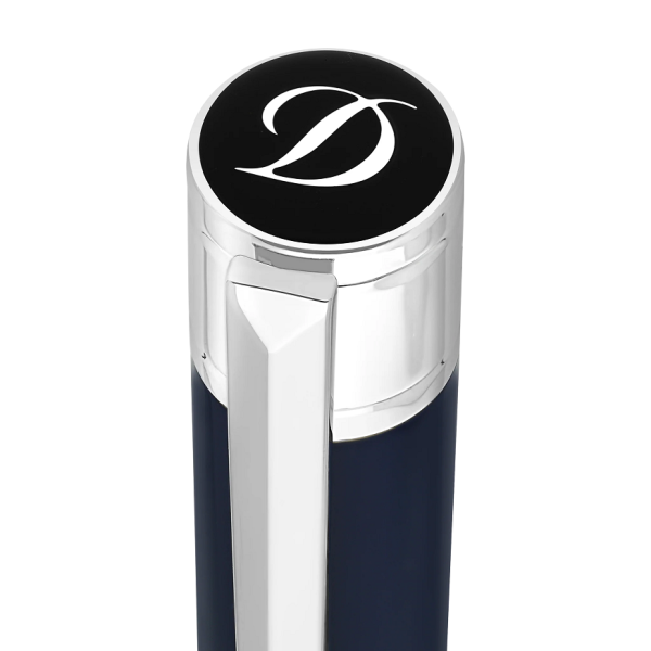 Химикалка S.T.Dupont Initial Blue and Chrome