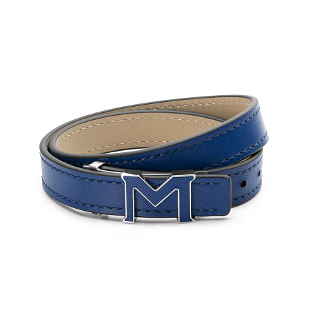 Мъжка гривна Montblanc M Logo Blue