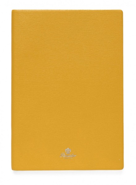 Тефтер Pineider Milano Notebook Leather Medium Yellow