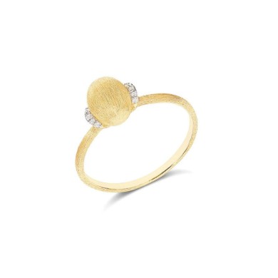 Nanis Пръстен - "Élite" diamonds and gold boule ring small