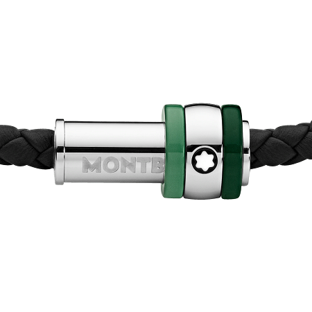 Мъжка гривна Montblanc 1858 Ice Sea green