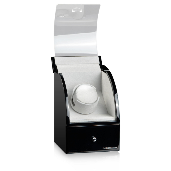 Кутия за навиване на часовници Designhütte Watch Winder Basel 1 - Black / Grey