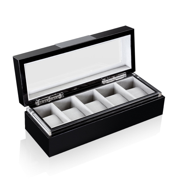 Кутия за часовници Heisse & Sohne Watch Box Executive 5 - Black