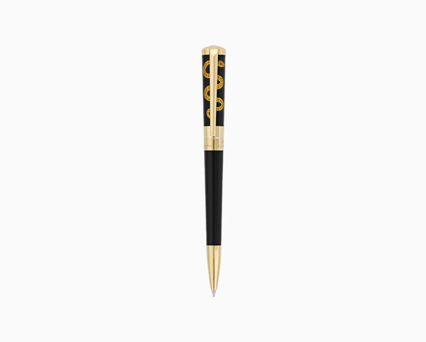 Химикалка S.T.Dupont LIBERTÉ HIPPOCRATE / BLACK LACQUER AND GOLD