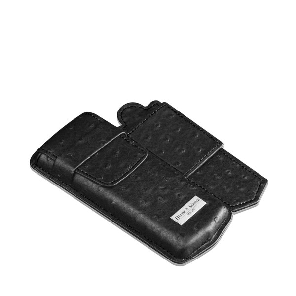 Калъф за часовник Heisse & Söhne Watch Case Mondo Ostrich - Black