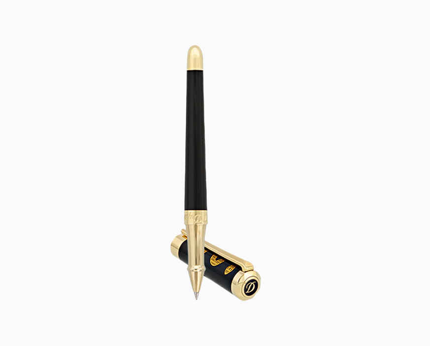 Ролер S.T.Dupont LIBERTÉ “HIPPOCRATE” / BLACK LACQUER AND GOLD