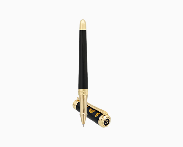 Ролер S.T.Dupont LIBERTÉ “HIPPOCRATE” / BLACK LACQUER AND GOLD