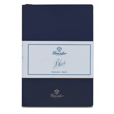 Тефтер Pineider Blues Notebook Leather Cover Dark Blue