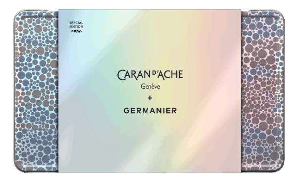 Сет химикалка и калъф Caran d’Ache ECRIDOR™ GERMANIER Platinum – Special Edition