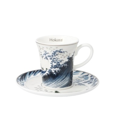 Чаша за кафе Goebel "Great Wave II" Katsushika Hokusai