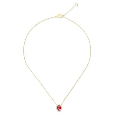 Nanis Колие - "Reverse" gold, ruby, diamonds and rock crystal double-face necklace