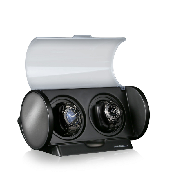 Кутия за навиване на часовници Designhütte Watch Winder Tubix - Silver